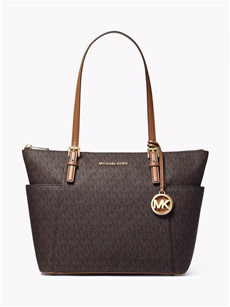 michael kors jet set ew signature tote bag